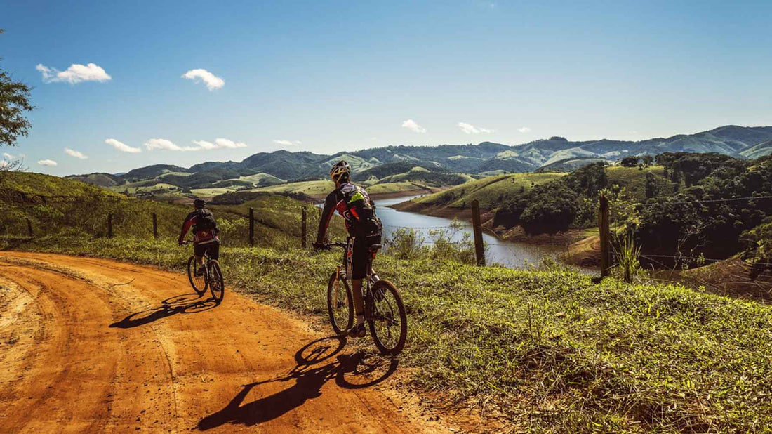 bike-riding in countryside