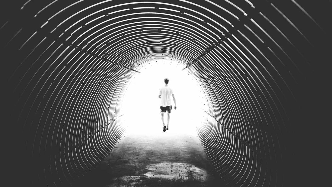 a light at the end of a tunnel