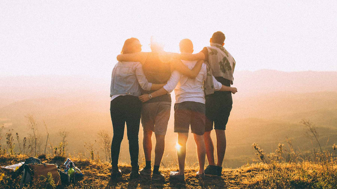 social group of four people